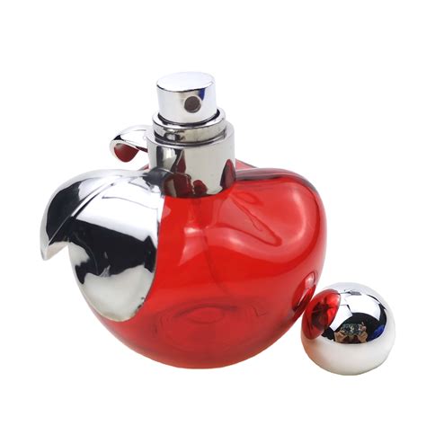 perfume red apple bottle.